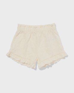 HEMA Babyshort comfort fit jersey broderie gebroken wit (gebroken wit)