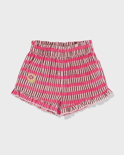HEMA Babyshort comfy fit seersucker strepen roze (roze)