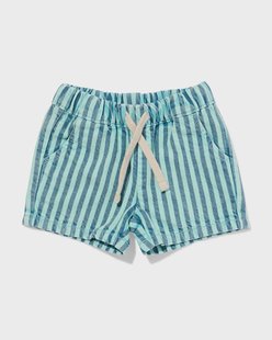 HEMA Babyshort comfy fit strepen groen (groen)