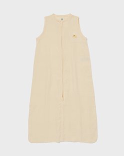 HEMA Babyslaapzak mouwloos mousseline 0.5tog croissant beige (beige)