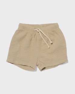 HEMA Newborn short comfort fit zand (zand)