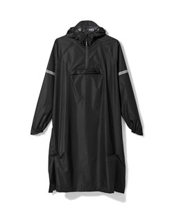 HEMA Regenponcho voor volwassen lichtgewicht waterdicht zwart (zwart)