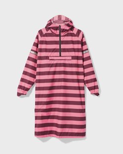 HEMA Regenponcho voor volwassenen strepen roze (roze)