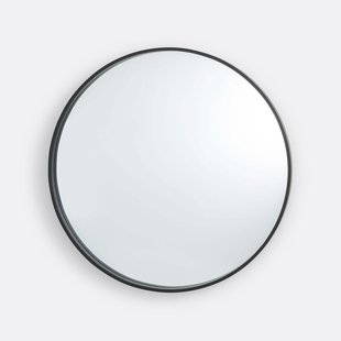 Ronde spiegel, zwart  Ø80 cm, Alaria