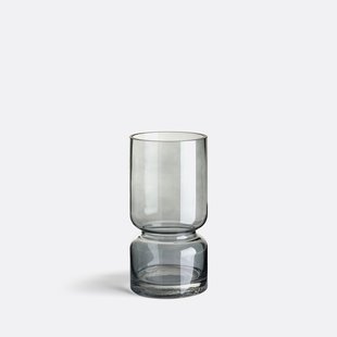 Vaas in smoked glas H22cm, Sinao