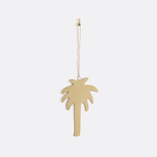 Wanddecoratie palmboom in messing, Ramula