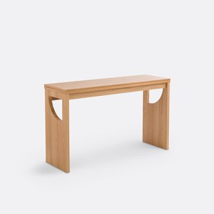Consoletafel, eiken en eikenfineer, 2 tot 4 couverts, MINIMAAL