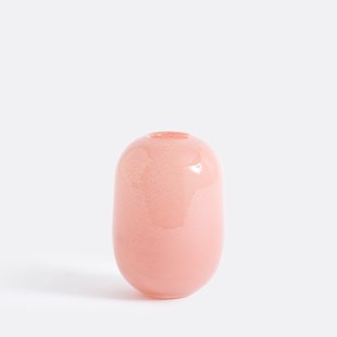 Afgeronde vaas in glas H14,5 cm, Iva
