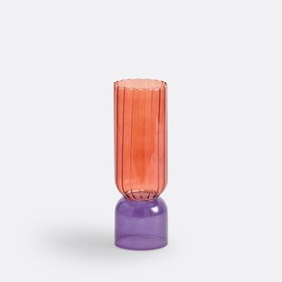 Vaas in gekleurd glas H28 cm, Tuvia