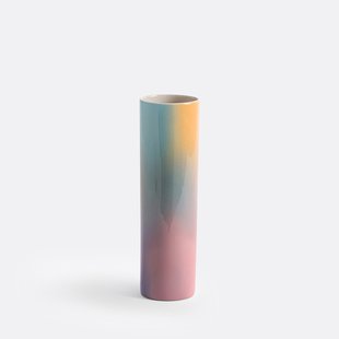 Vaas in keramiek met tie and dye effect, H28,5 cm, Nateo