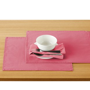 Set van 2 placemats in soepel gecoat katoen, Scénario