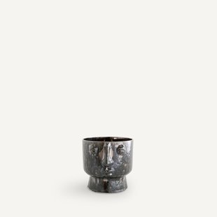 Geglazuurde keramische bloempot, H24cm, Lesego