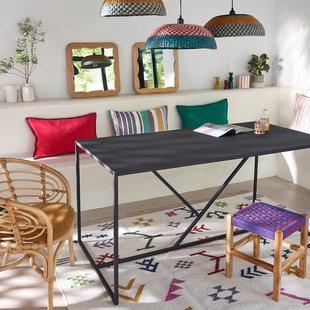 Vierkante spiegel in rotan H52 cm, Vaguo