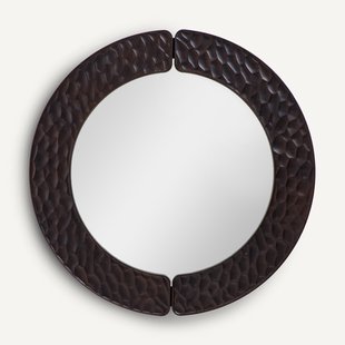 Ronde spiegel met gefreesde afwerking diameter 100 cm Kuchim