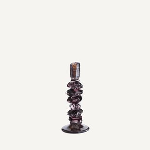 Handgeblazen glazen kandelaar, H29,5 cm, Qimera