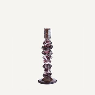 Handgeblazen glazen kandelaar, H35 cm, Qimera