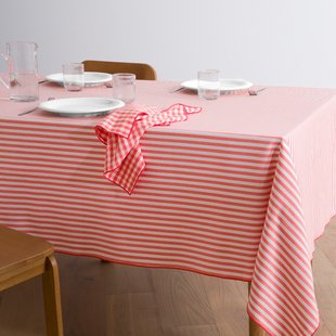 Gestreept tafelkleed geweven-geverfd, 30% gerecycled katoen, SOIZIC