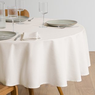 SCENARIO rond vlekbestendig katoenen tafelkleed