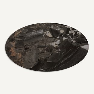 Ellipsvormig tafelblad in keramiek, lengte 170 cm, ELIPSO