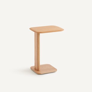 Massief eiken bijzettafel, ontwerp Emmanuel Gallina, MONCEAU