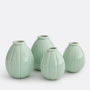 Set van 4 porseleinen vazen, AQUORA