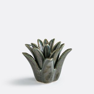 Keramische palmkandelaar, hoogte 14,3 cm, TROPIA