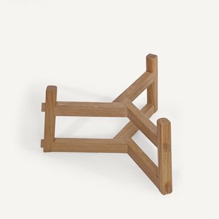 Eikenhouten standaard voor Florian-plantenbak, H23 en H33 cm, GRAYSON