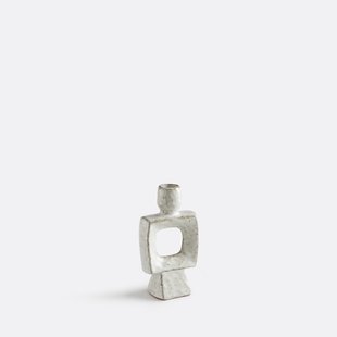 Organische kandelaar van keramiek, hoogte 16,5 cm, CERAL