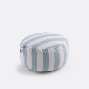 Gestreepte buitenpoef, Ø50 x H25 cm, Sailor