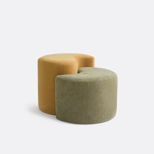 Set van 2 tweekleurige mimipoefjes, EBONY