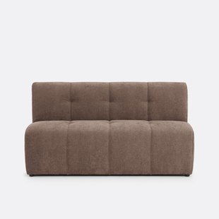 Modulaire bank, 3-zits, van fijn chenille, ANETA