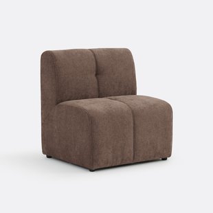 Modulaire tafelzetel, 1-zits, in fijne chenille, ANETA