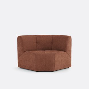 1-zits modulaire hoektafel fauteuil van fijn chenille, ANETA