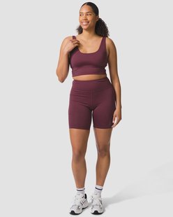 HEMA Damesbikershort kort bordeauxrood (bordeauxrood)