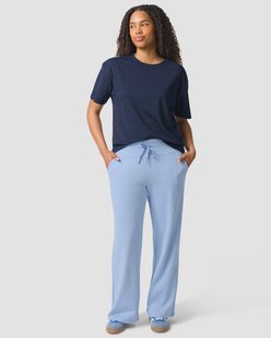 HEMA Dames sweatbroek loose fit lichtblauw (lichtblauw)