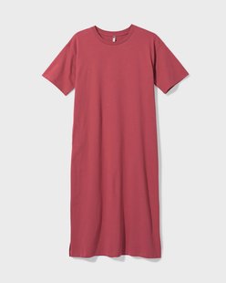 HEMA Dames T-shirtjurk Larissa relaxed fit jersey rood (rood)
