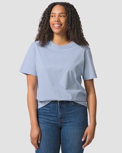 HEMA Dames T-shirt Larissa regular fit lichtblauw (lichtblauw)