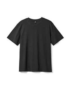 HEMA Dames T-shirt Larissa regular fit zwart (zwart)