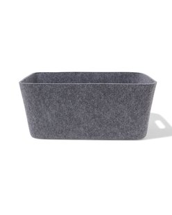 HEMA Opbergmand 25x33x14cm M vilt grijs