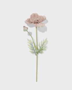 HEMA Kunstbloem klaproos 55cm rubber oudpaars (paars)