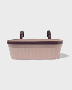 HEMA Plantenbak balkon 39x13x21cm met haak roze