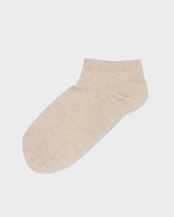 HEMA Dames enkelsokken rib beige (beige)