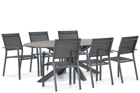 Lifestyle Sella/Matara 220 cm dining tuinset 7-delig