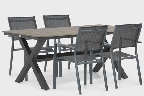 Lifestyle Sella/Forest 180 cm dining tuinset 5-delig