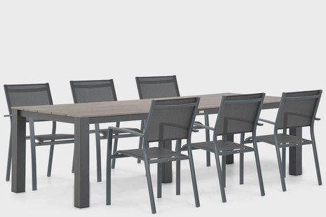 Lifestyle Sella/Valley 240 cm dining tuinset 7-delig