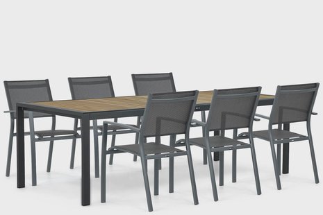 Lifestyle Sella/Valence 240 cm dining tuinset 7-delig