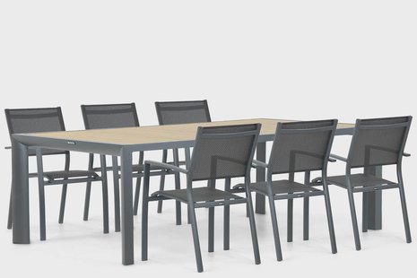 Lifestyle Sella/Borello 240 cm dining tuinset 7-delig