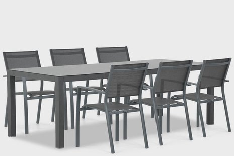 Lifestyle Sella/Madras 220 cm dining tuinset 7-delig