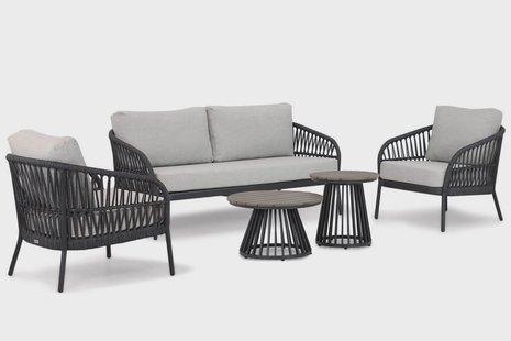 Coco Puerto/Sorrento 45/60 cm stoel-bank loungeset 5-delig