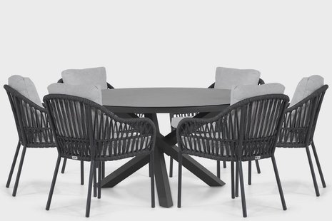 Coco Puerto/Livorno 150 cm dining tuinset 7-delig